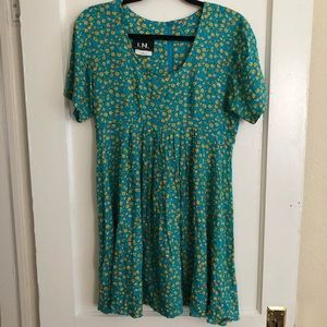 Vintage floral babydoll dress